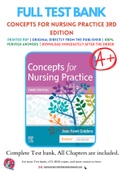Test Bank for Concepts for Nursing Practice 3rd Edition By Jean Foret Giddens Chapter 1-57 Complete Guide A+
