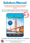 Solutions Manual For Financial and Managerial Accounting for MBAs 6th Edition by Peter D. Easton 9781618533593 Module 1-25 Complete Guide.