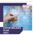 Beroepsproduct exportbeleidsplan Cijfer 7,9!