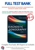 Test Bank For Textbook of Diagnostic Sonography 8th Edition by Sandra Hagen-Ansert 9780323353755 Chapter 1-65 Complete Guide