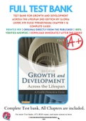 Test Bank For Growth and Development Across the Lifespan 2nd Edition By Gloria Leifer; Eve Fleck 9781455745456 Chapter 1-16 Complete Guide .