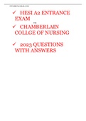 CHAMBERLAIN COLLEGE OF NURSING(HESI A2 2023)CRITICAL THINKING PDF DOCUMENT-LATEST UPDATE FOR REAL EXAM