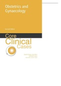 TEST BANK FOR Core Clinical Cases In Obstetrics and Gynaecology  