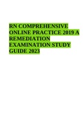 ATI RN COMPREHENSIVE ONLINE PRACTICE 2019 A REMEDIATION EXAMINATION STUDY GUIDE 2023
