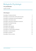 Samenvatting van alle hoorcolleges Biologische Psychologie (400147-B-6) jaar 2022-2023, Tilburg Universiteit