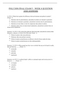 POLI 330N FINAL EXAM 5 – WEEK 8 QUESTION AND ANSWERS