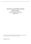 Summary Social Media: Risks & Opportunities (880646-M-6)