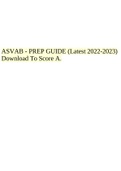 ASVAB - PREP GUIDE (Latest 2022-2023) Download To Score A.