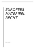 complete samenvatting Europees materieel recht (met arresten) 