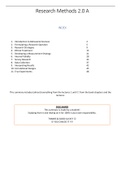 Summar Research methods/RM/Methodologie 2, VU (part 1)
