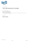 TEFL Course (TEFL.org) - Unit 4 Methodology Assignment