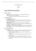 BUS 102 Principles of Management Class Notes 