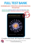 Solutions Manual for Microbiology: Principles and Explorations 9th Edition by Jacquelyn G. Black; Laura J. Black Chapter 1-26 Complete Guide