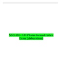 NSG 420 - ATI Pharm focused review Exam (elaborations)