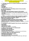IAHSS Basic Officer Certification Questions and Answers 2023;(Actual test)