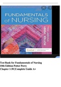 Test Bank for Fundamentals of Nursing 10th Edition Potter Perry Chapter 1-50 // Test Bank for Canadian Fundamentals of Nursing 6th Edition by Potter Chapter 1-48 // Test Bank For Fundamentals of Nursing 11th Edition Potter Perry Chapter 1-50 {Bundle 2023}