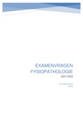 Samenvatting en examenvragen fysiopathologie (gesplitst document)