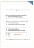 Textbook of Basic Nursing 11th Edition Rosdahl Test Bank Latest update