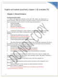 Kaplan and sadock psychiatry chapter 1-32 complete TB Latest test