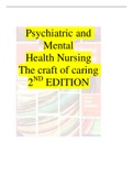 Psychiatric and Mental Health Nursing The craft of caring 2ND EDITION