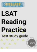 LSAT Reading Practice Test study guide 2023.