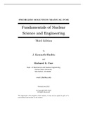 TEST BANK FOR Problem Solution Manual For Fundamentals of Nuclear Science and Engineering 3rd Edition By J. Kenneth Shultis and Richard E. Faw