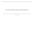 HBT 2204 Networks Design and Management Notes