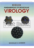 TEST BANK for Fundamentals of Molecular Virology; 2nd Edition by Acheson. All Chapters 1-37.