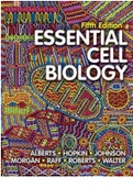 TEST BANK for Essential Cell Biology 5th Edition by Bruce Alberts, Alexander D Johnson, David Morgan, Martin Raff, Keith Roberts, Peter Walter