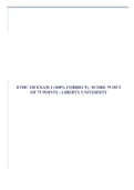 ETHC 210 EXAM 1 (100% CORRECT) | SCORE 75 OUT OF 75 POINTS : LIBERTY UNIVERSITY