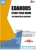 EDAHOD5 STUDY PACK MEMO 2023