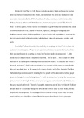 Rhetorical Analysis Essay of The Writer's Duty Speech by William Faulkner (Situational irony, appeals to emotion, repetition, and figurative language)
