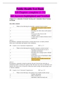 Public Health Test Bank (Complete Test bank Chapter 1-31, All answers verified and highlighted) Download to Ace your Exams