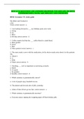 HESI A2 V2 QUESTIONS AND ANSWERS GRAMMAR, VOCABULARY, READING COMPREHENSION, MATH, A&P, BIOLOGY AND CHEMISTRY