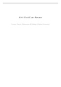 NURS 6541 Final Exam Review!Rated A+ Assignment
