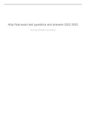 AHIP Final Exam Test Questions and Answers (2022-2023)! Rated A+ Ans