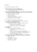 AP World History Notes: Prehistory, Antiquity, and World Religions
