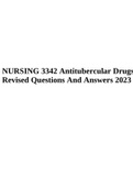  Antitubercular Drugs Revised Questions And Answers 2023.