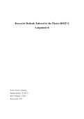 Assignment B - Statistics - RMTT 2023