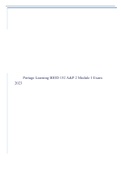 Portage Learning BIOD 152 A&P 2 Module 1 Exam 2022