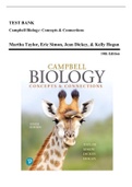 Test Bank - Campbell Biology-Concepts & Connections, 10th Edition (Taylor, 2020) Chapter 1-38 | All Chapters