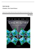 Test Bank - Chemistry: The Central Science, 14th Edition (Brown, 2018), Chapter 1-24 | All Chapters