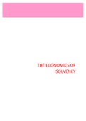 Samenvatting economics of insolvency 15/20