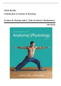 Test Bank - Fundamentals of Anatomy & Physiology, 10th Edition (Martini, 2015), Chapter 1-29 | All Chapters