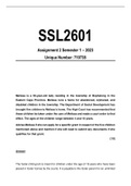 SSL2601 Assignment 2 Semester 1 2023