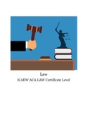 ACA Certificate Law Notes - ICAEW
