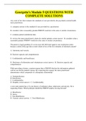 Georgette's Module 5 QUESTIONS WITH COMPLETE SOLUTIONS
