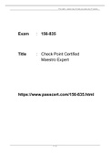 Check Point Certified Maestro Expert 156-835 Dumps