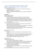College notes Applied Research Methods: Development & Mental Health (SOW-PSB3RS45E) 