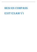 HESI RN COMPASS EXIT 2023 EXAM V1 QUESTIONS & ANSWERS LATEST UPDATE